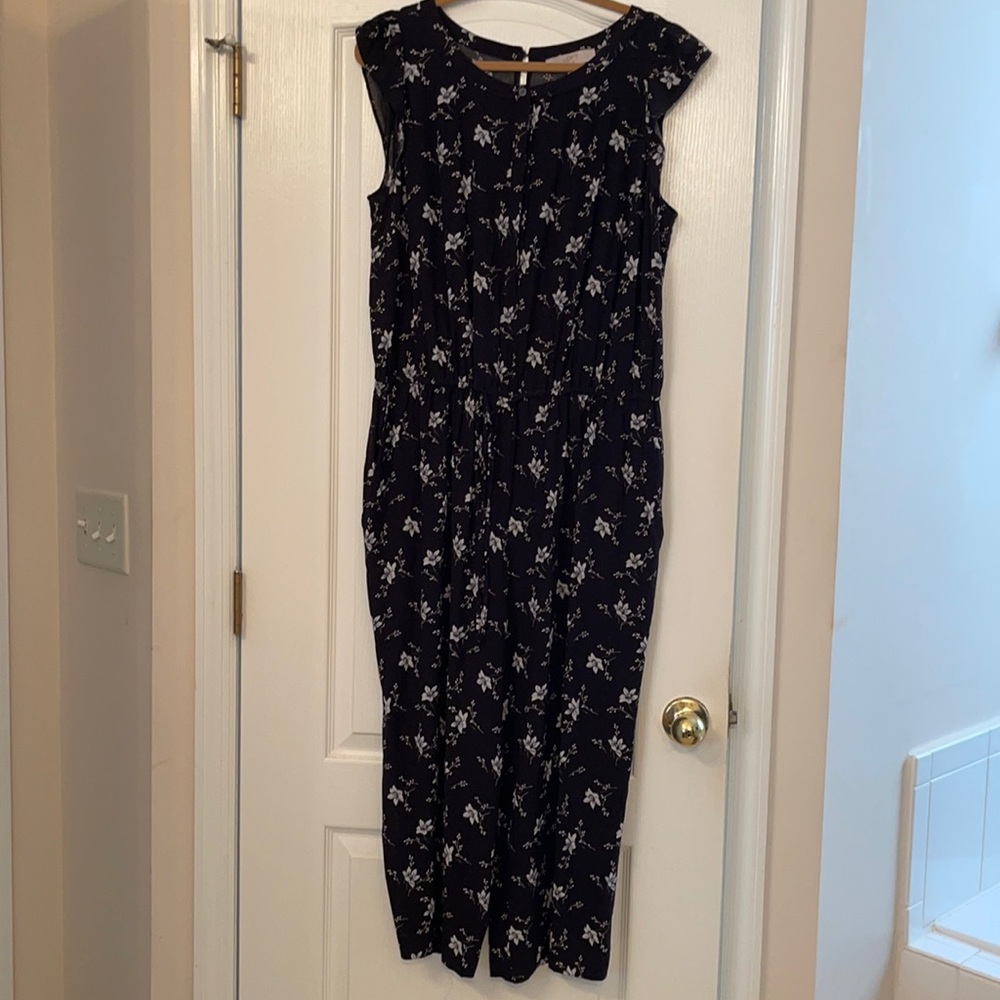 Loft Cropped Jumpsuit